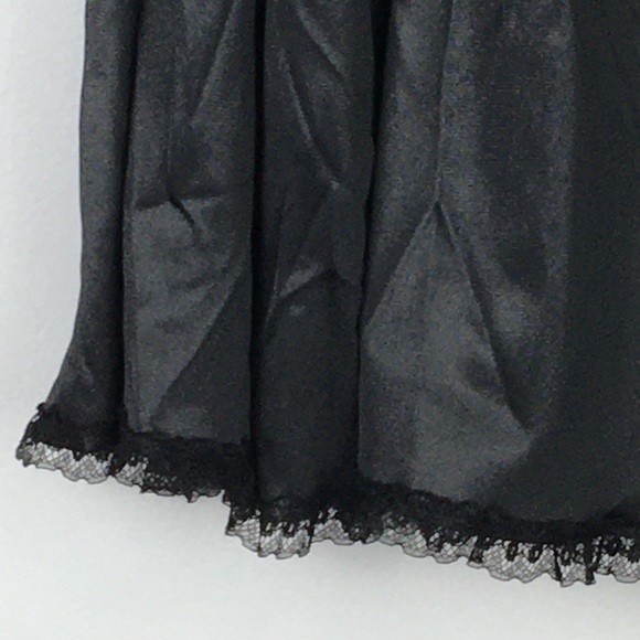 Vintage FRENCH MAID Half Slip black lace - Picture 7 of 14